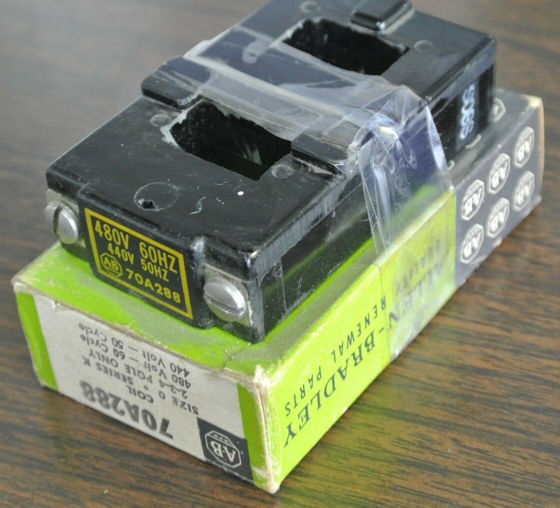 ALLEN-BRADLEY 70A288 COIL, SIZE 0, Series K 440-480V, 50-60Hz NEW SURPLUS LOT/2