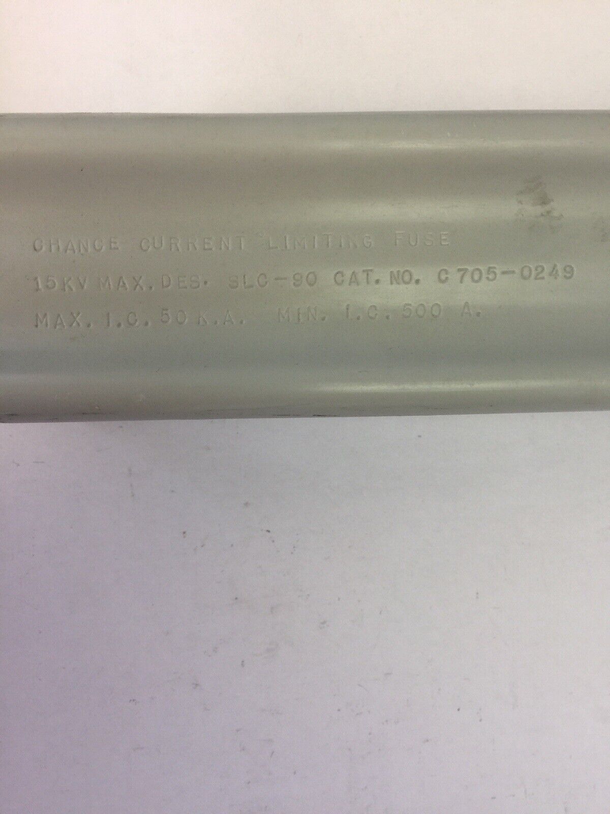 CHANCE C705-0249 CURRENT LIMITING FUSE 15KV 50KA 500A SLC-90