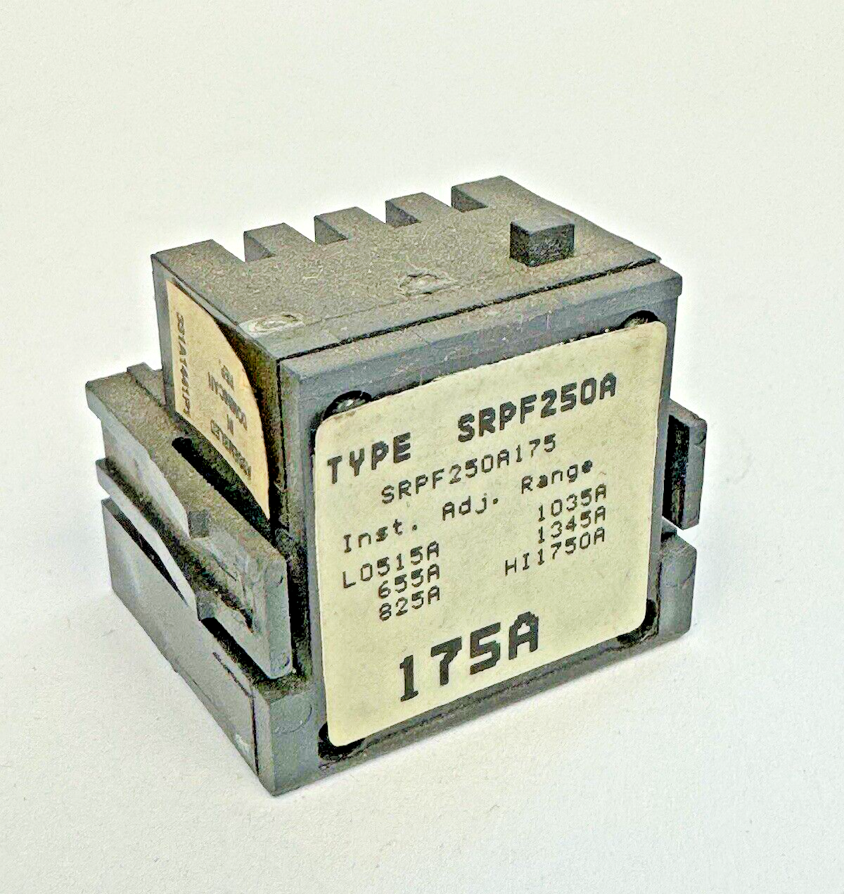 GE - SRPF250A175 - RATING PLUG W/ ADJUSTABLE INSTANTANEOUS TRIP - 175A