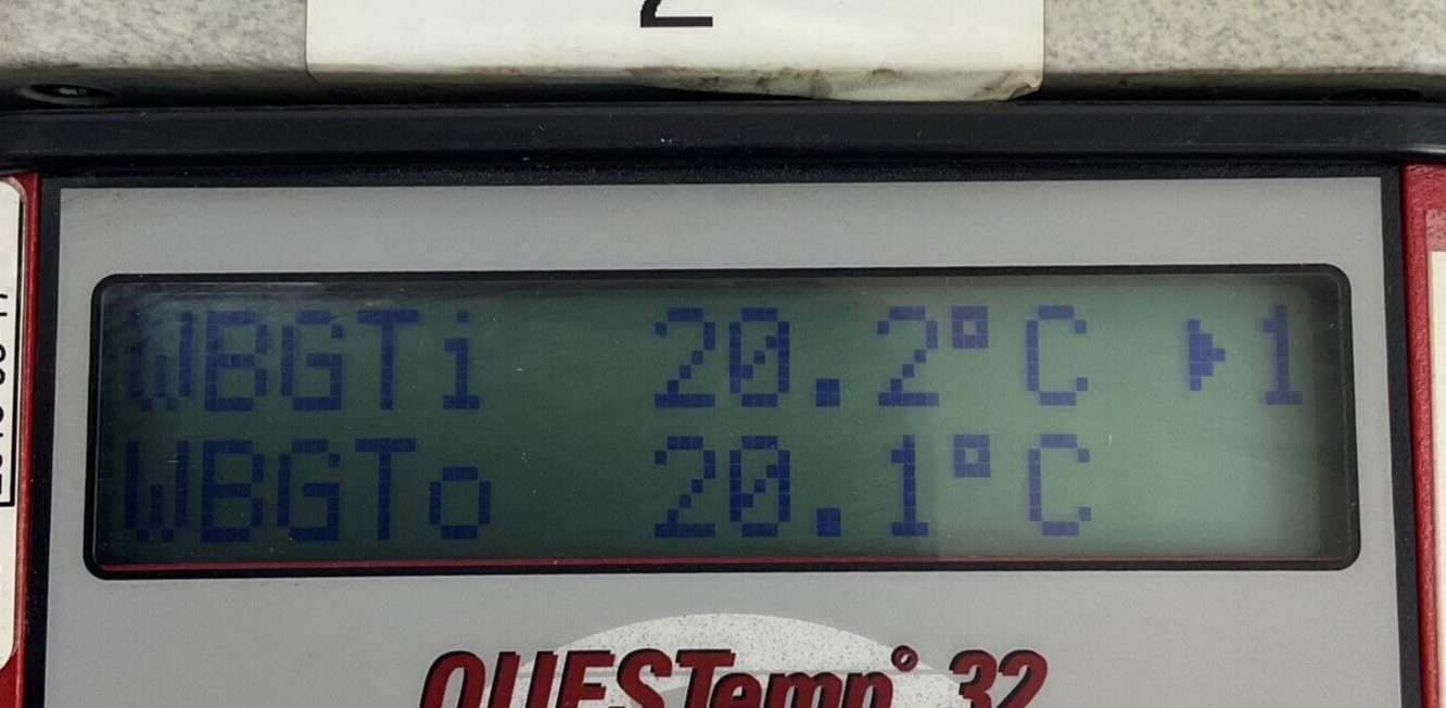 QUEST TECHNOLOGIES THE-15320 THERMAL ENVIROMENT MONITOR QUESTEMP 32 TPF050010