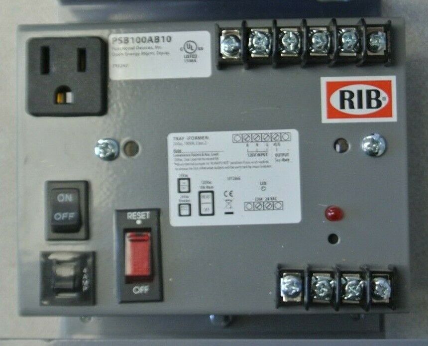 FUNCTIONAL DEVICES PSB100AB10 POWER SUPPLY + MH1000 ENCLOSURE / 24VAC-120VAC