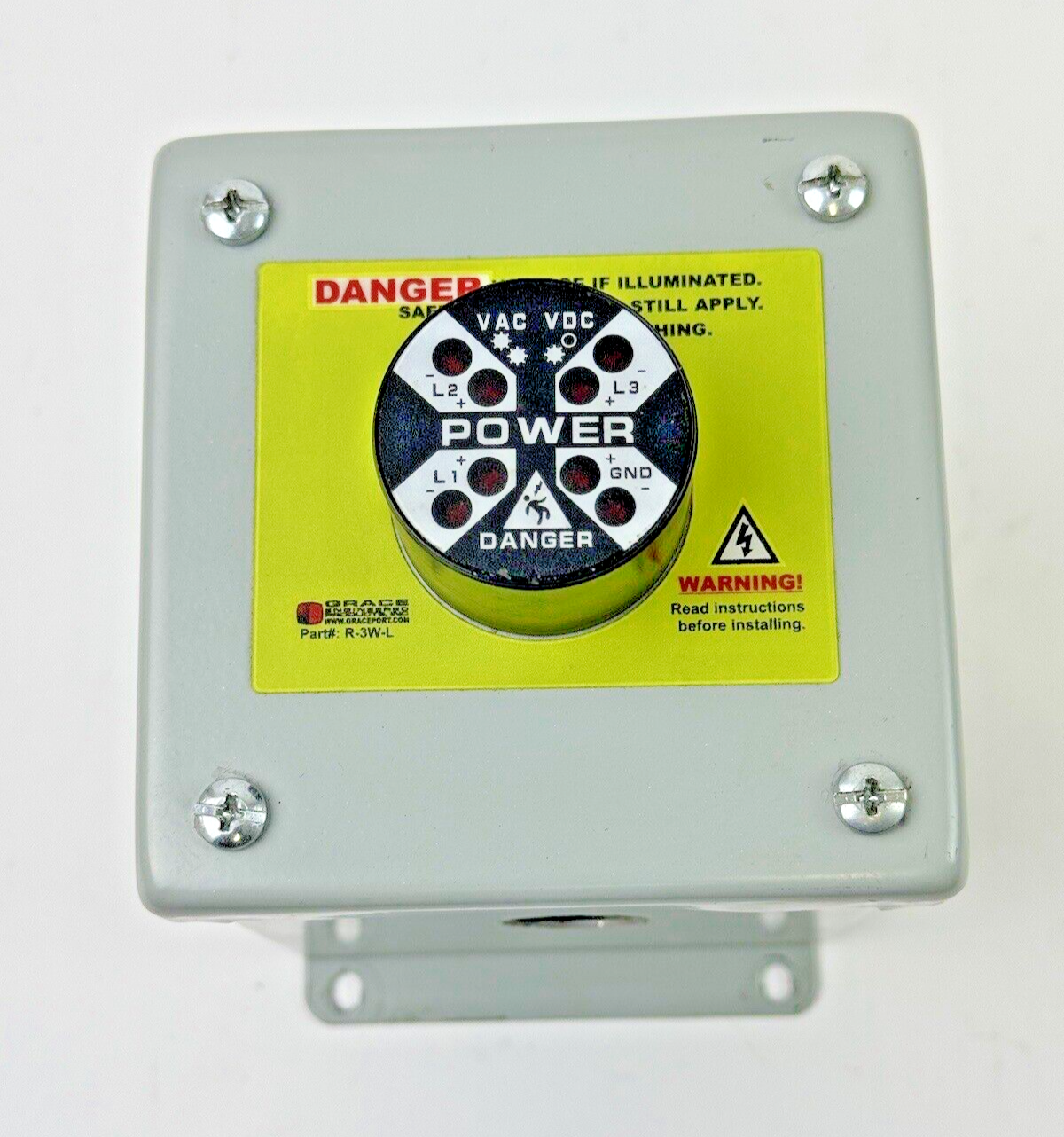 GRACE PORT - R-3W-L - HOFFMAN E1PBX - SAFESIDE R-3W -VOLTAGE INDICATOR ENCLOSURE