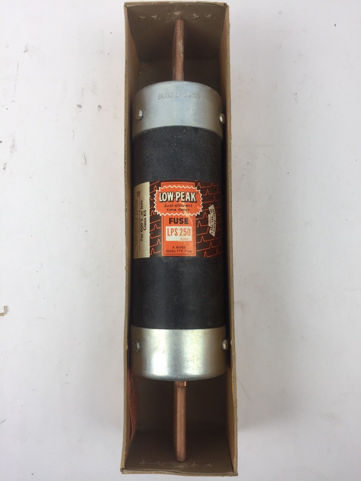 LOW PEAK LPS 250 FOR 600V OR LESS CLASS K5 250 AMP