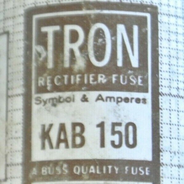 BUSS / BUSSMANN KAB150 RECTIFIER / SEMICONDUCTOR FUSE / 150A / 250V