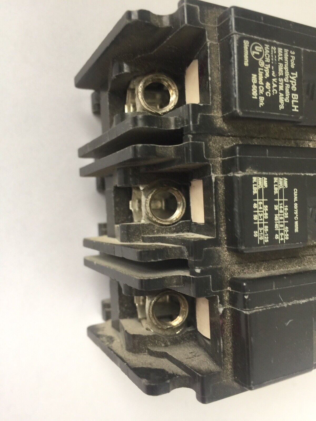 ITE SIEMENS B390H CIRCUIT BREAKER 90A 240VAC 3POLE TYPE BLH
