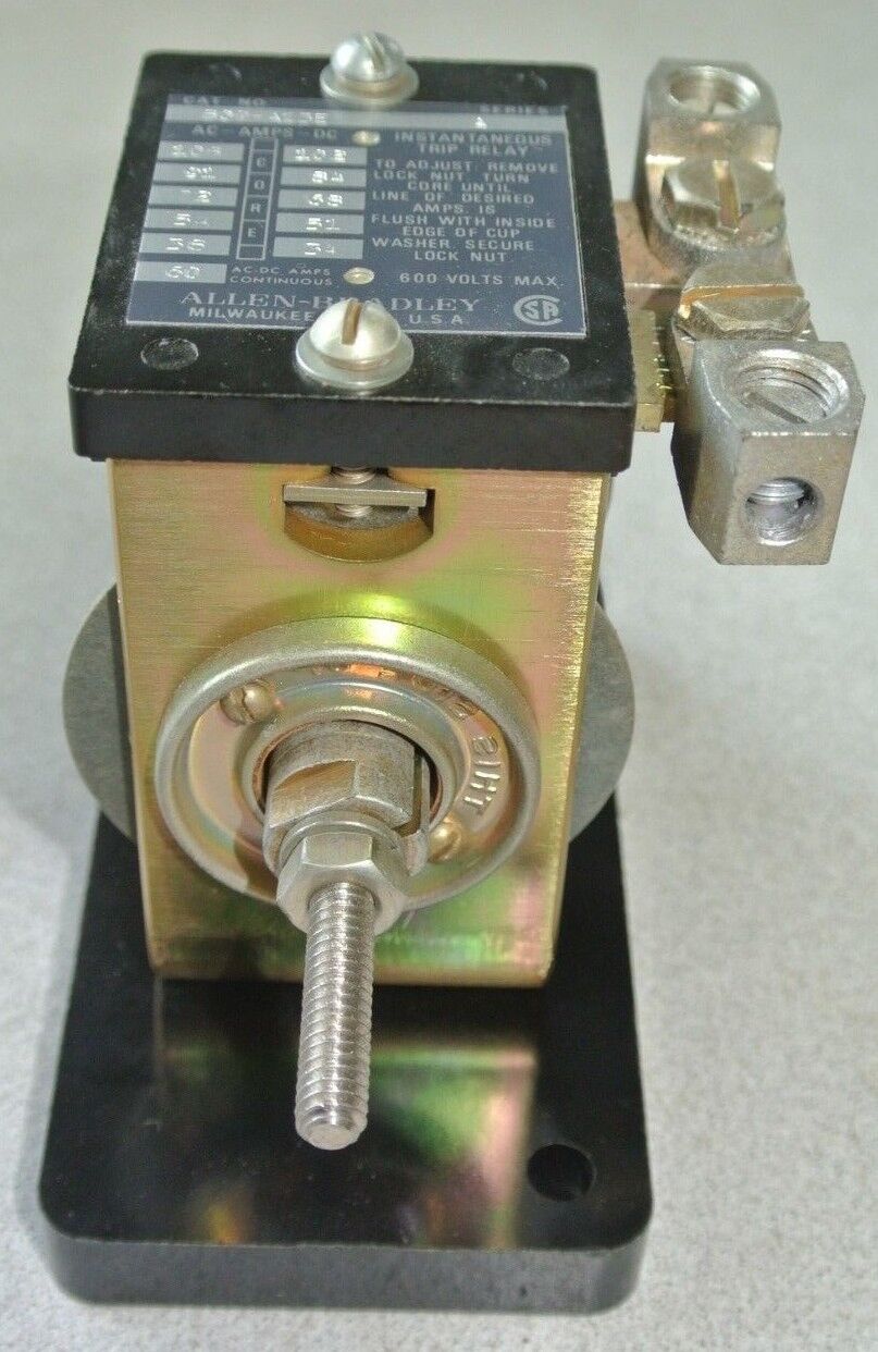 ALLEN-BRADLEY 809-A13E - INSTANTANEOUS TRIP CURRENT RELAY 60A NEW SURPLUS
