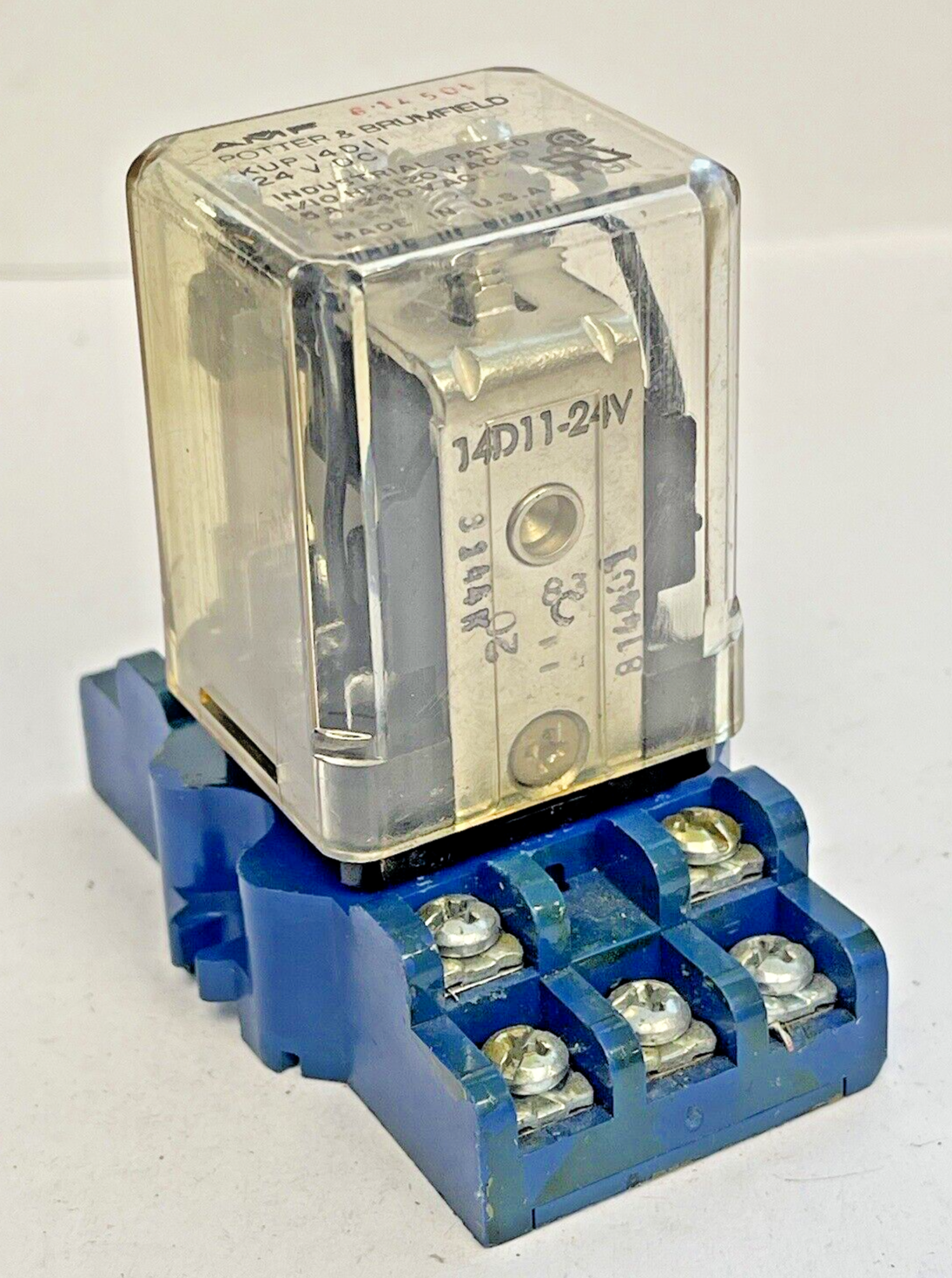 POTTER AND BRUMFIELD - KUP14D11 - RELAY & POTTER & BRUMFIELD- 27E121 SOCKET BASE
