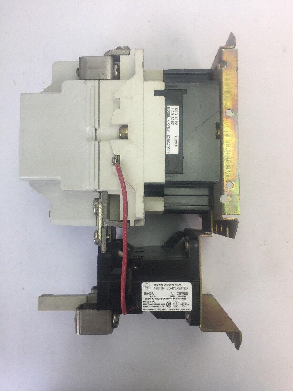 WESTINGHOUSE A200M4C SIZE 4 STARTER COIL 120V 60HZ BA43A