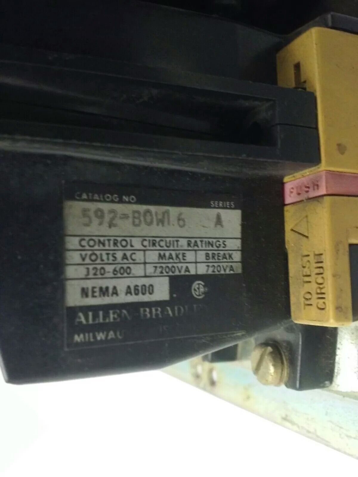 ALLEN BRADLEY, 520E-BOD , SER. C, REVERSING STARTER, SIZE 1, 600V, 120V COIL