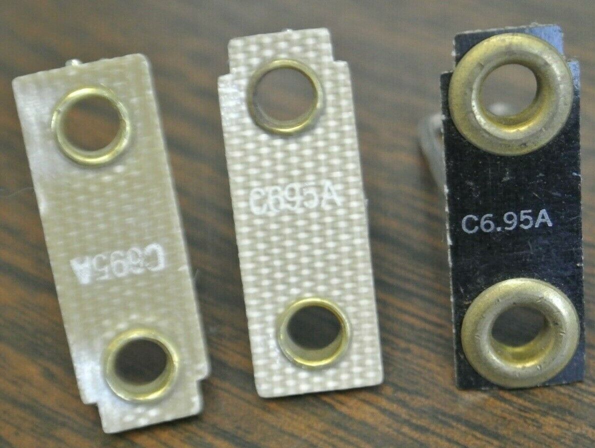 LOT of 3 / GENERAL ELECTRIC / C6.95A / THERMAL OVERLOAD HEATER ELEMENT