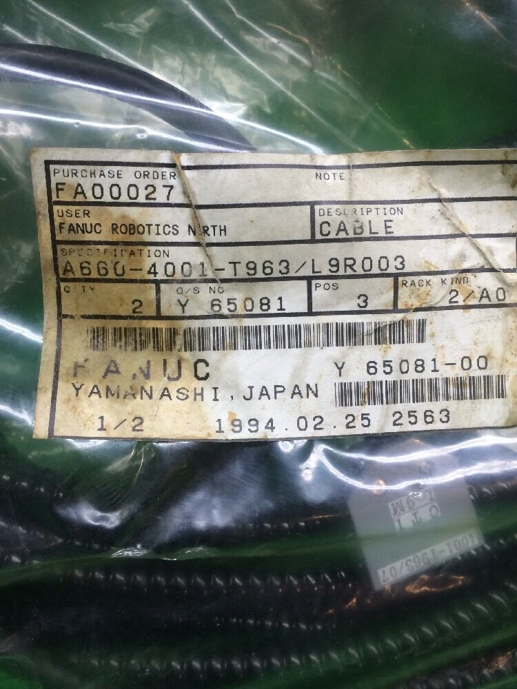 FANUC A660-4001-T963/L9R003 CABLE