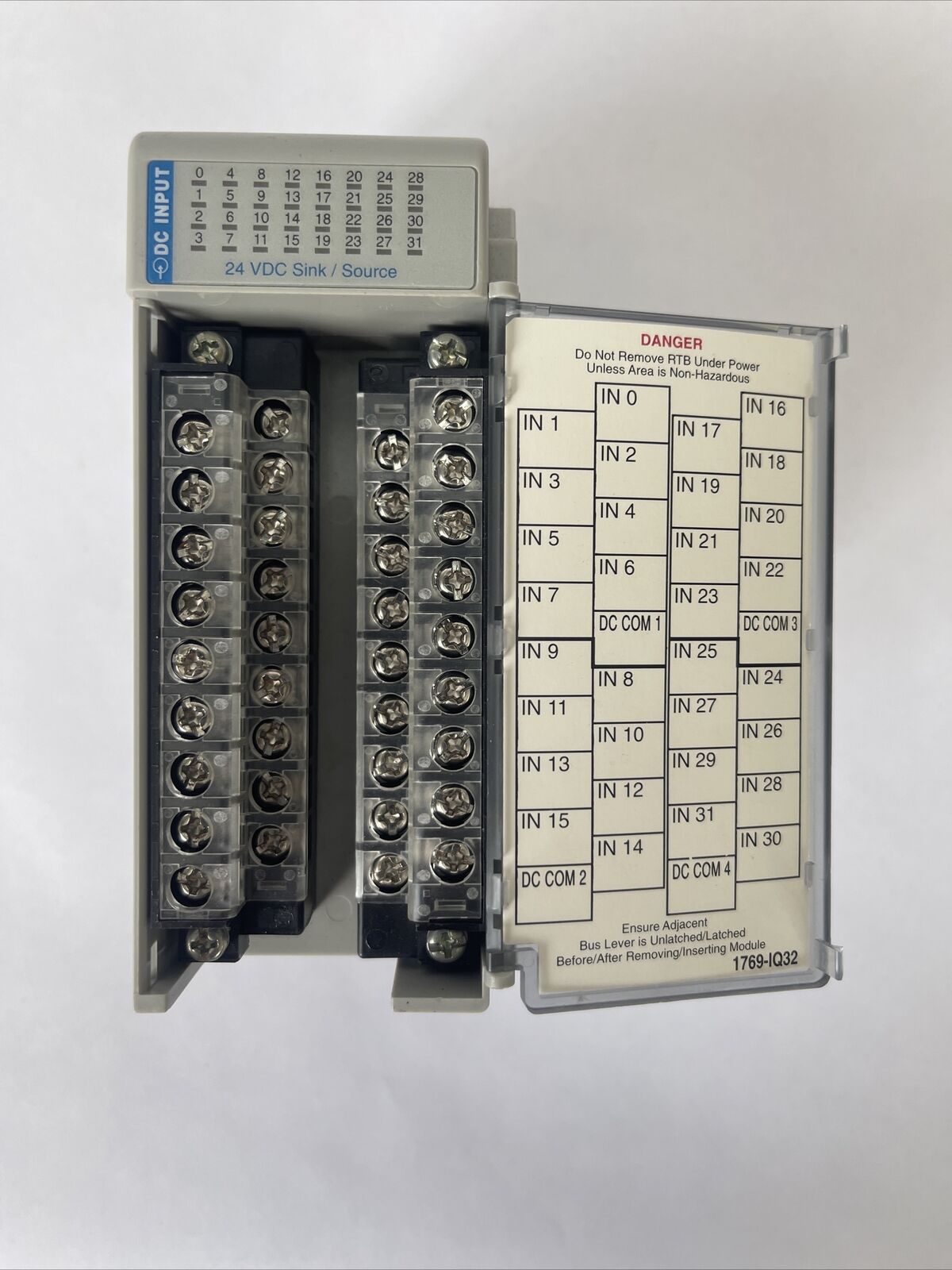 ALLEN BRADLEY 1769-IQ32 COMPACT I/O 32PT INPUT MODULE SER A REV 1 F/W REV 3.1