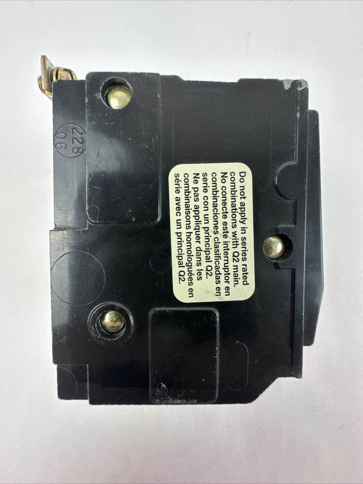 SQUARE D QOB320 BOLT-ON CIRCUIT BREAKER 3POLE 20AMP 240VAC 10kA