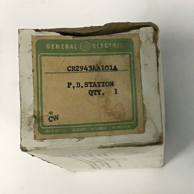 GE CR2943AA101A STANDARD-DUTY PUSHBUTTON STATION 600V