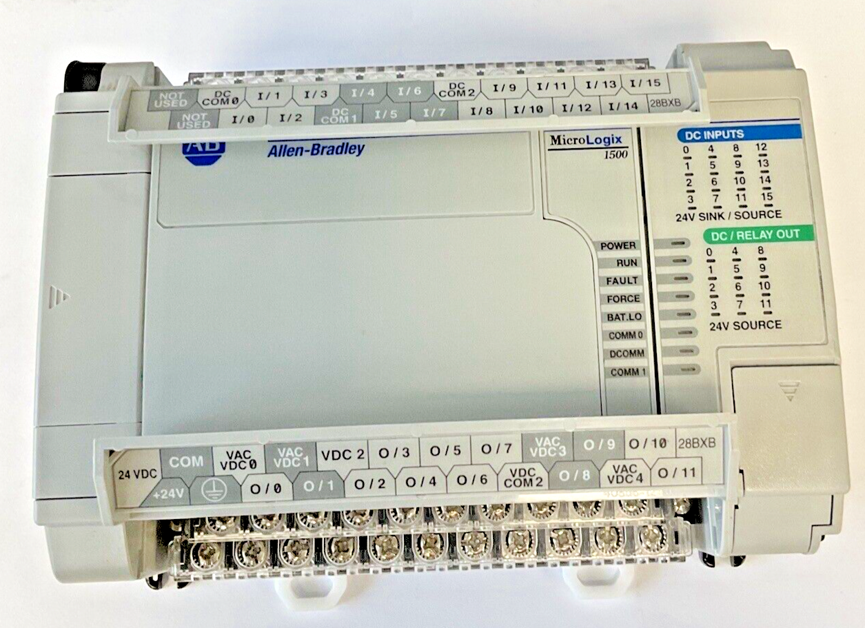 ALLEN BRADLEY 1764-28BXB BASE AND CONTROLLER SER.B REV.A 24VDC MICROLOGIX 1500