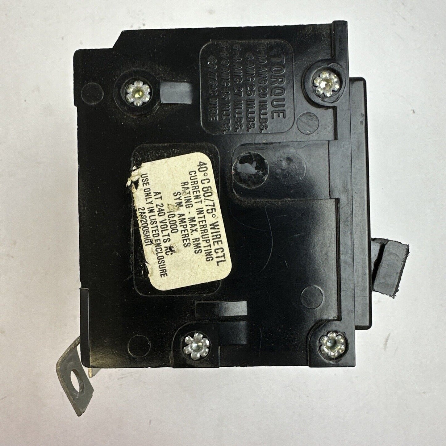 WESTINGHOUSE BAB3015HT CIRCUIT BREAKER 15AMP 3POLE 240VAC