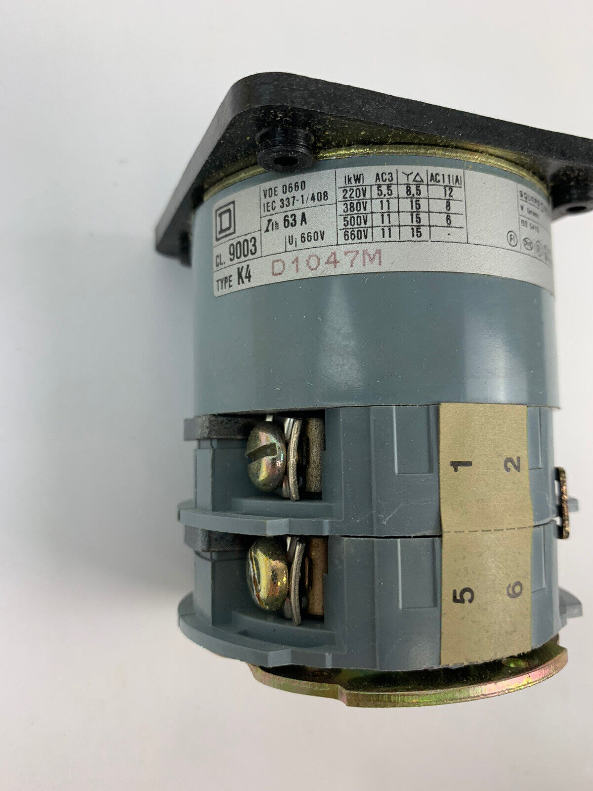 Square D 9003 K4D1047M Meter-Selector Switch