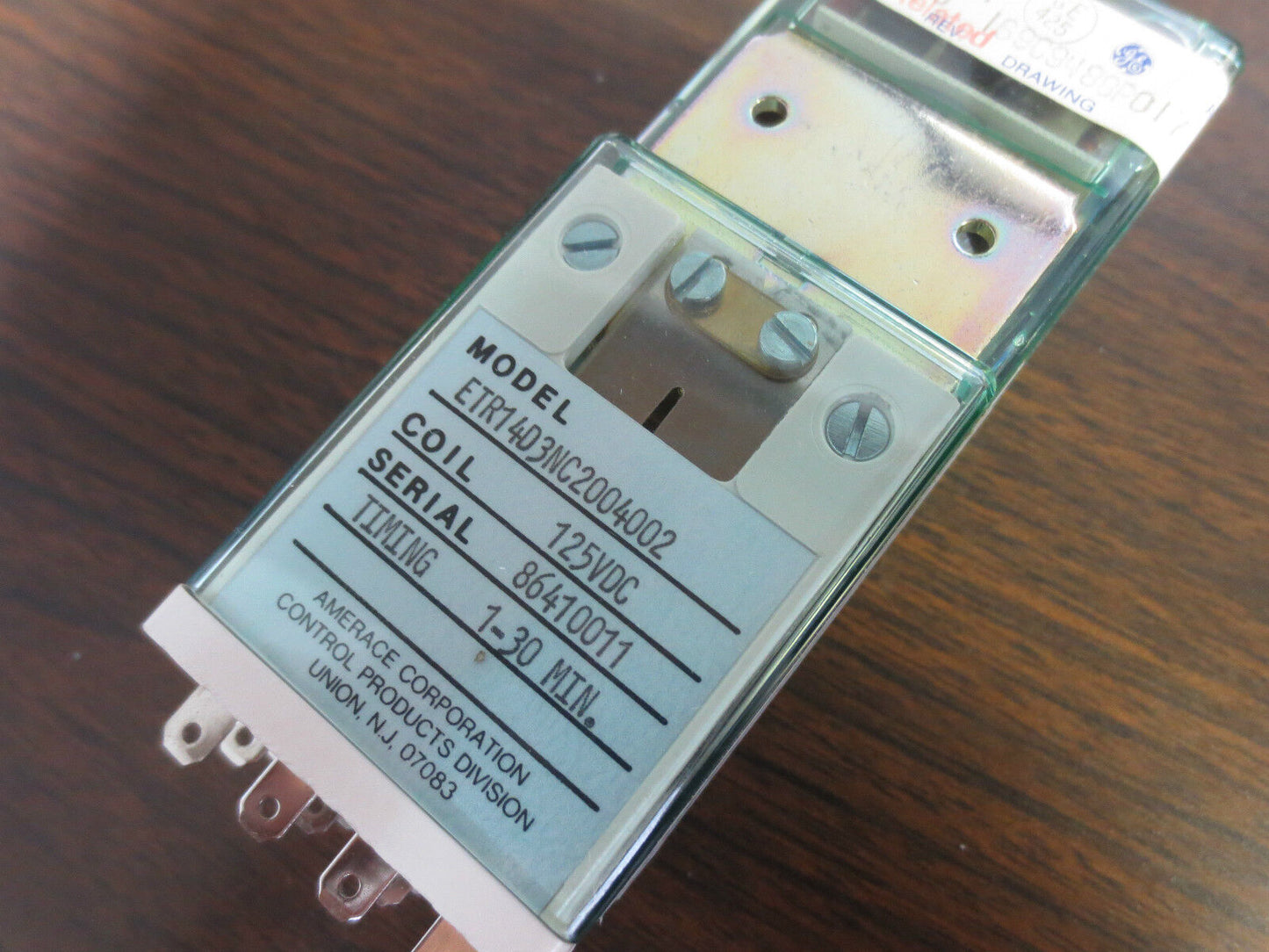 AGASTAT / AMERACE ETR14D3NC2004002 TIMER RELAY, 1-30 MIN. - 125VDC - NEW in BOX