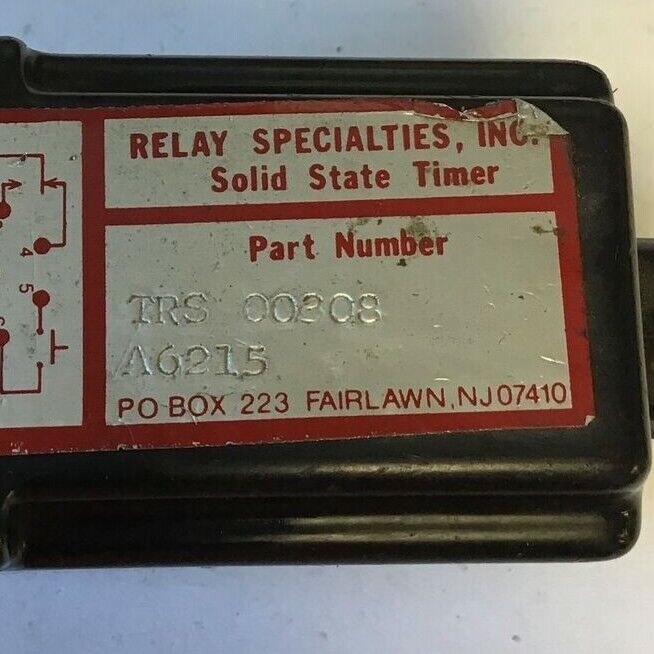 RELAY SPECIALTIES TRS 00308 SOLID STATE TIMER