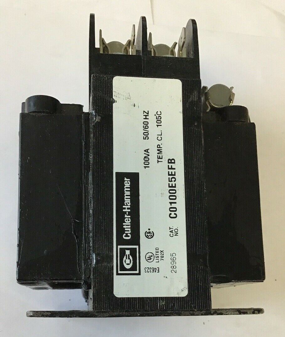 CUTLER HAMMER C0100E5EFB CONTROL TRANSFORMER 100VA 50/60HZ