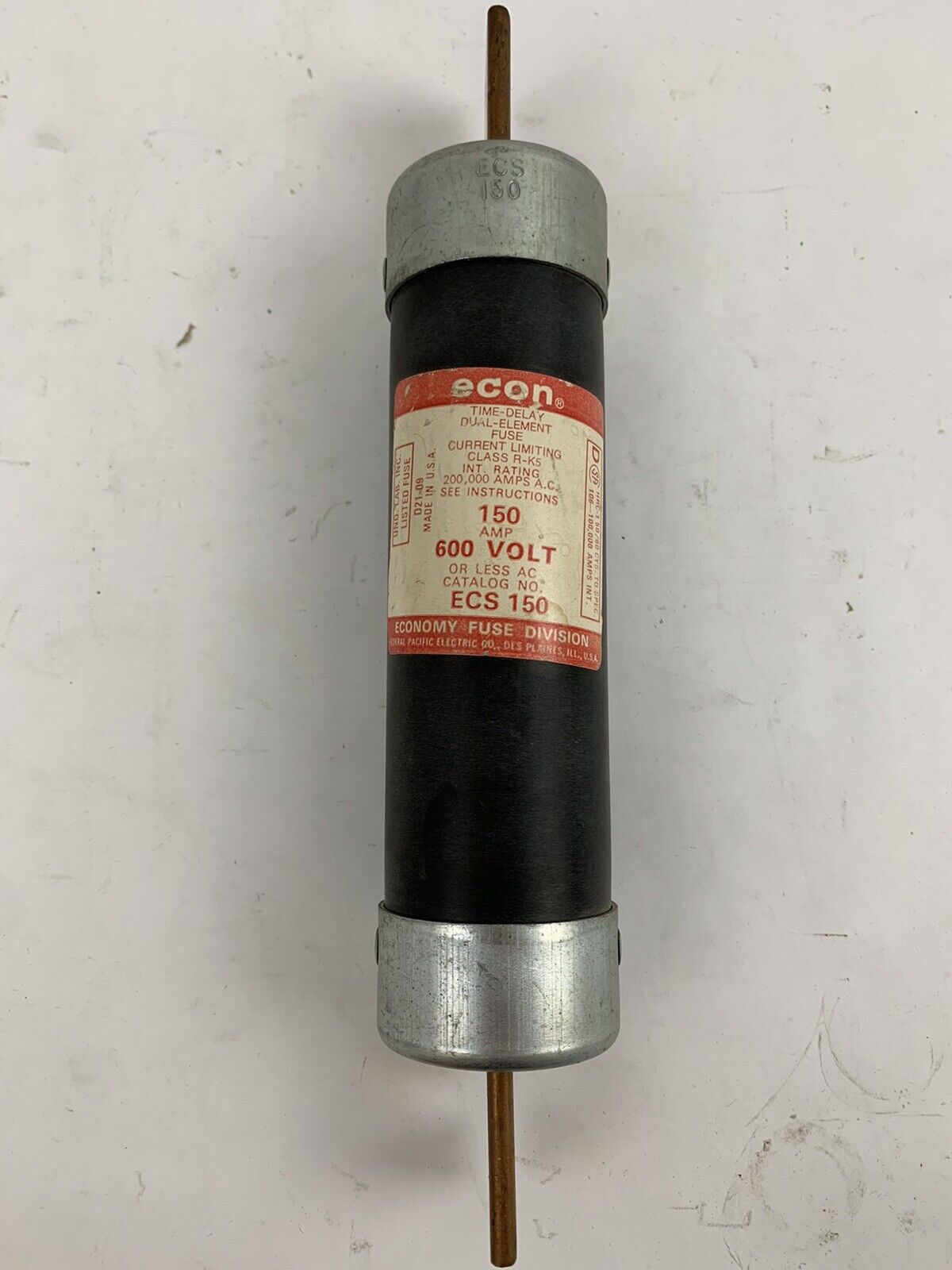 Economy Fuse ECS150 150A 600V Class RK5 Fuse "Lot of 2"