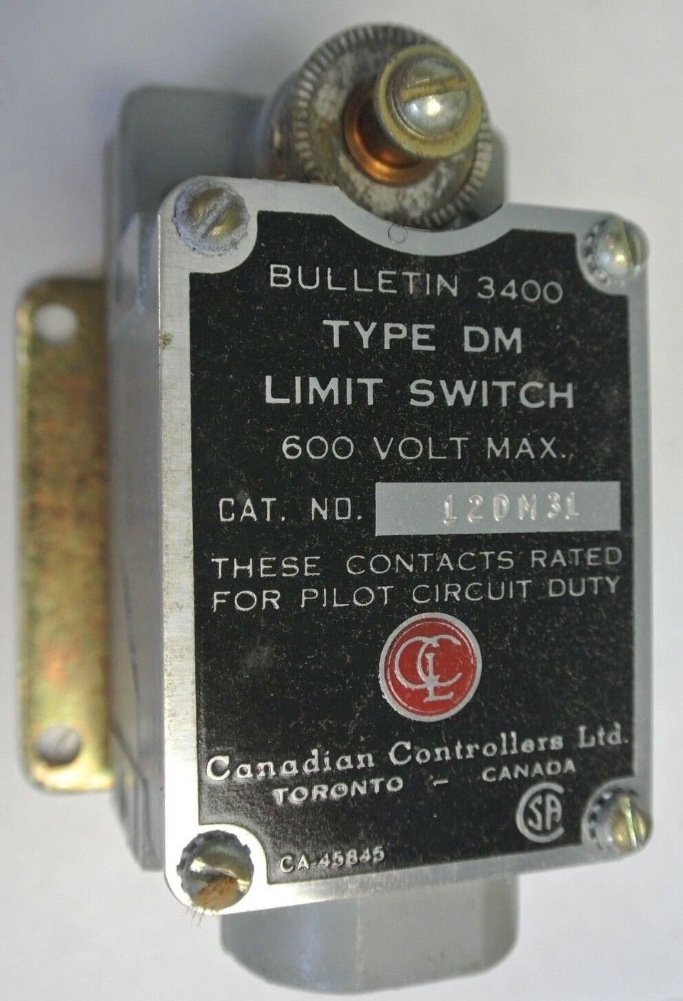 CLARK / AO SMITH 12DM31 LIMIT SWITCH - DUST- & OIL-TIGHT 600VAC - NEW SURPLUS