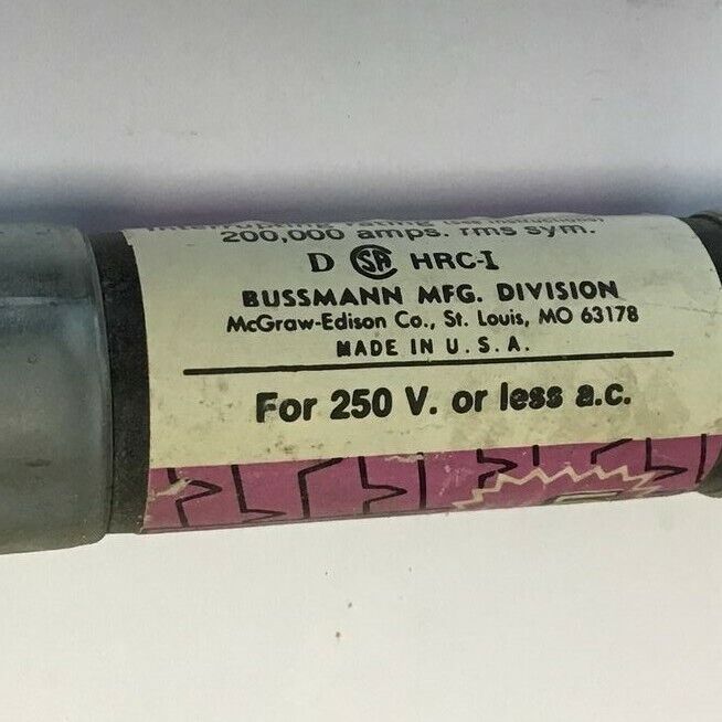 BUSSMANN LPN-RK 100 FUSE 100A CLASS RK1 250VAC DUAL ELEMENT ***LOTOF5***