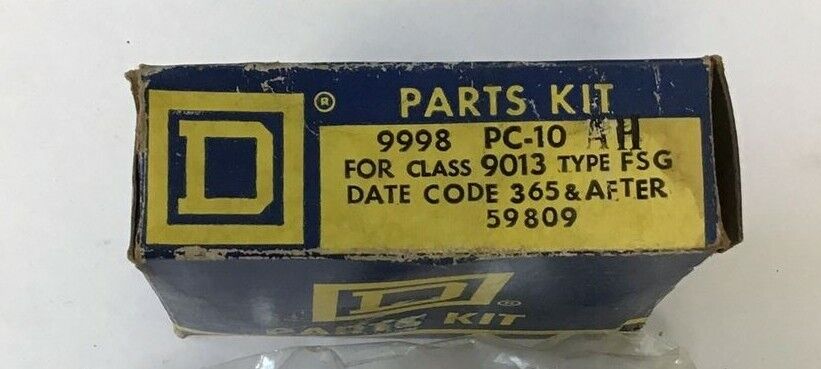 SQUARE D 9998 PC-10 PARTS KIT TYPE FSG