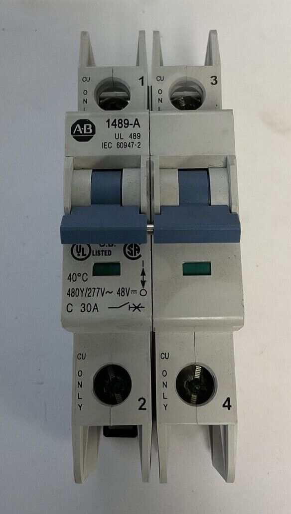 ALLEN BRADLEY 1489-A2C300 CIRCUIT BREAKER 30A 2POLE SER.A