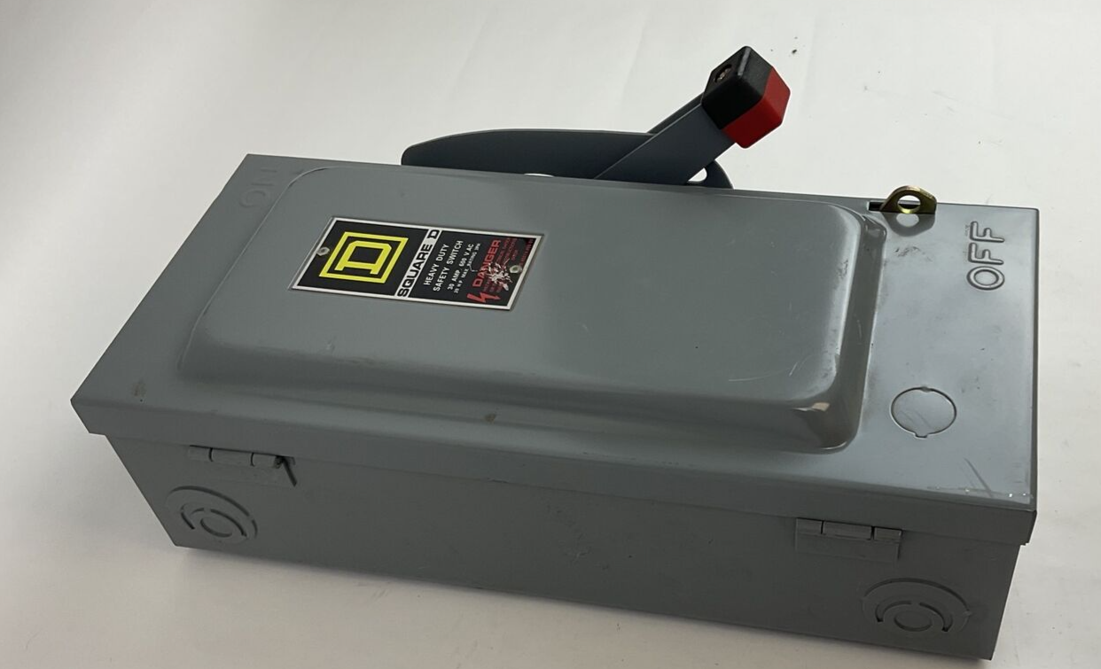 SQUARE D HU361 SAFETY SWITCH NON-FUSIBLE SER.ER 30A 600V