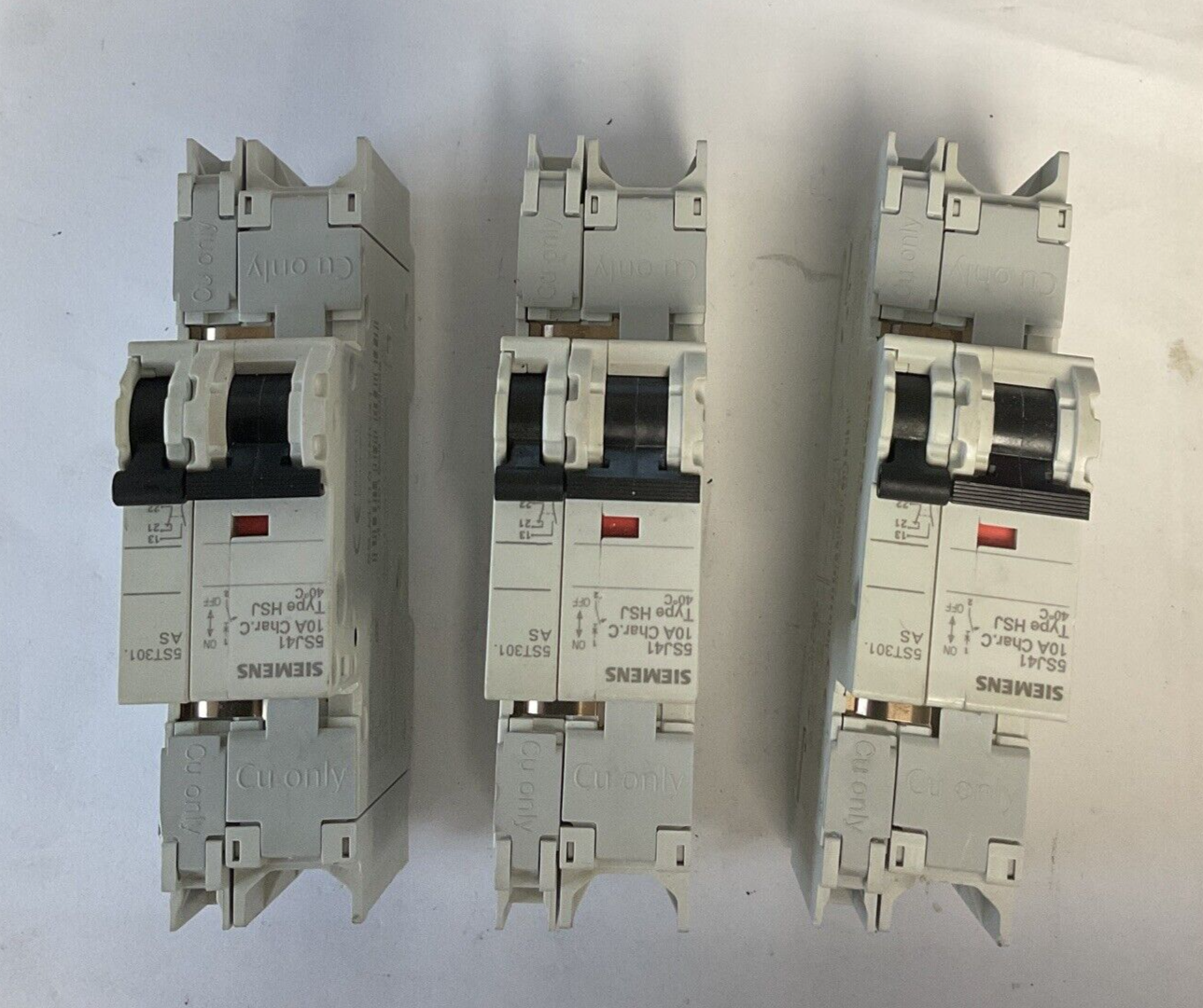 SIEMENS 5SJ4110-7HG41 CIRCUIT BREAKER 10A AUXILIARY CIRCUIT SWITCH ***LOTOF3***