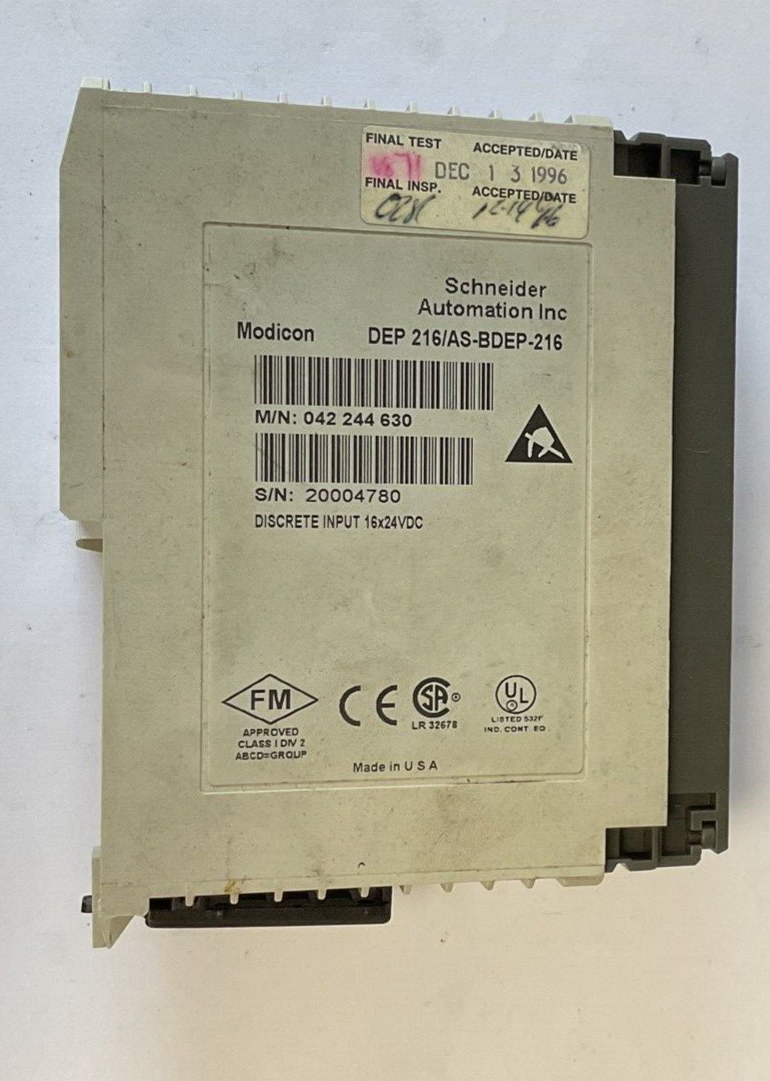 SCHNEIDER AUTOMATION DEP 216/AS-BDEP-216 INPUT MODULE ***LOTOF10***