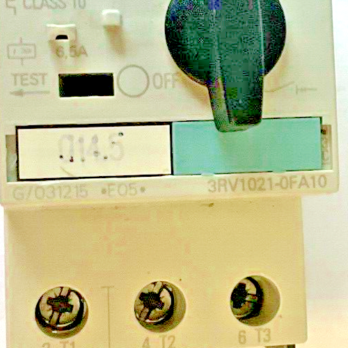 SIEMENS 3RV1021-0FA10 MOTOR CONTROL 3RV1901-1E 6,5A 277V