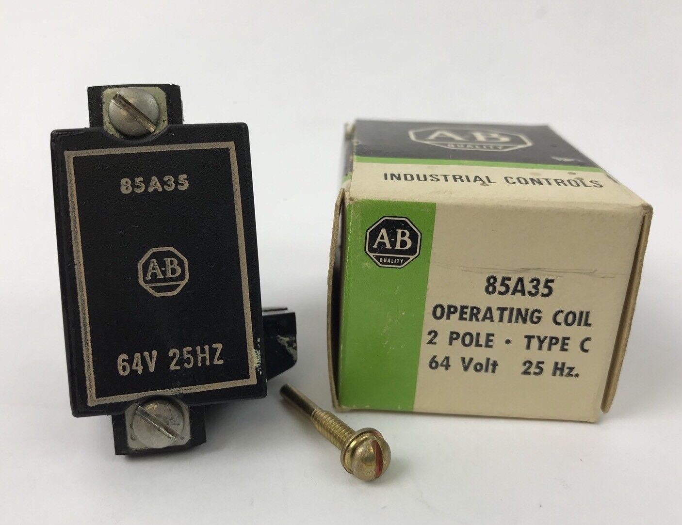 Allen Bradley 85A35 Operating Coil New In Original Box 2 Pole Type C 64 V 25 HZ