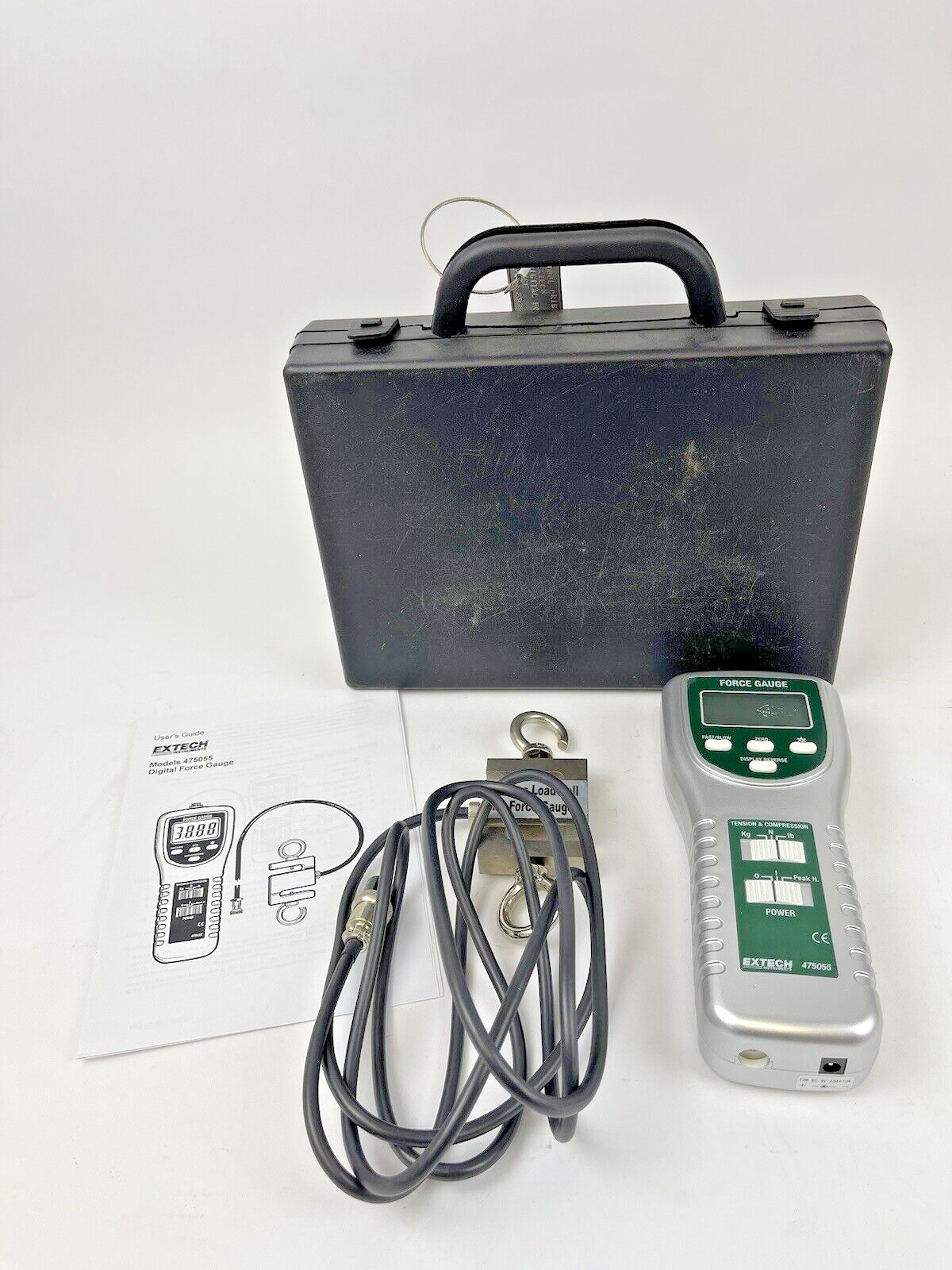 EXTECH - 475055 - DIGITAL FORCE GUAGE - RS 232 - 220 lb/100 kg/980 N LCD