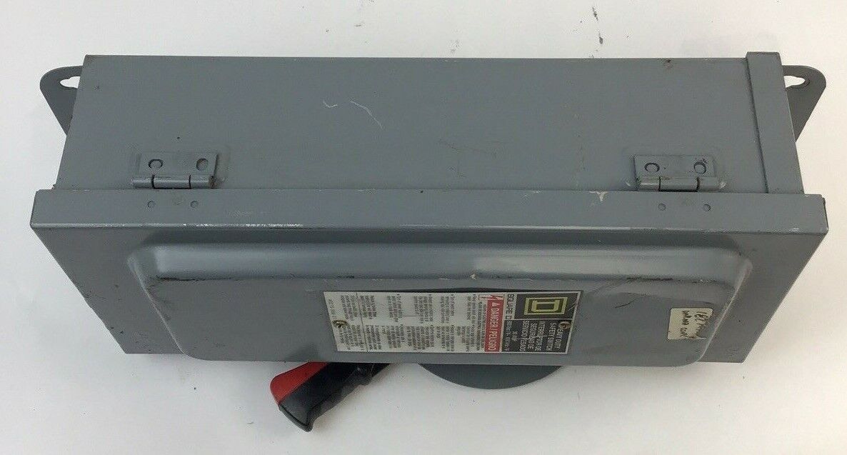 SQUARE D HU361AWK SAFETY SWITCH NON FUSIBLE 30A SER.F1 50/60HZ