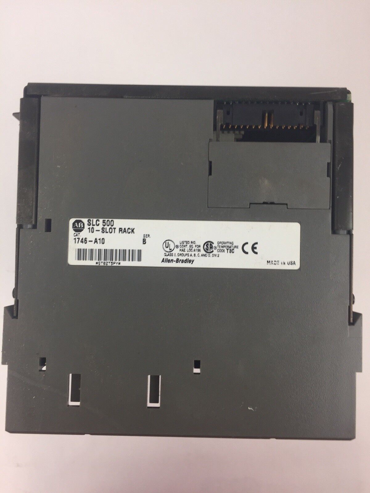 ALLEN BRADLEY 1746-A10 SLOT RACK SER B
