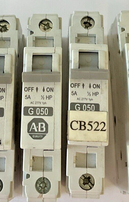 ALLEN BRADLEY 1492-CB1 G010(2X)G020(3X)G050(2X)H060(1X)G200(1X) CIRCUIT BREAKER