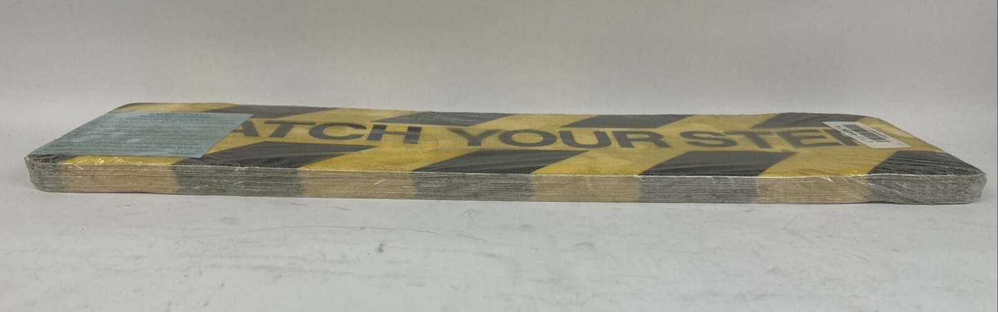 448k74 WATCH YOUR STEP ANTI-SLIP BLACK/YELLOW 3360-6X24 (PACK OF 24)