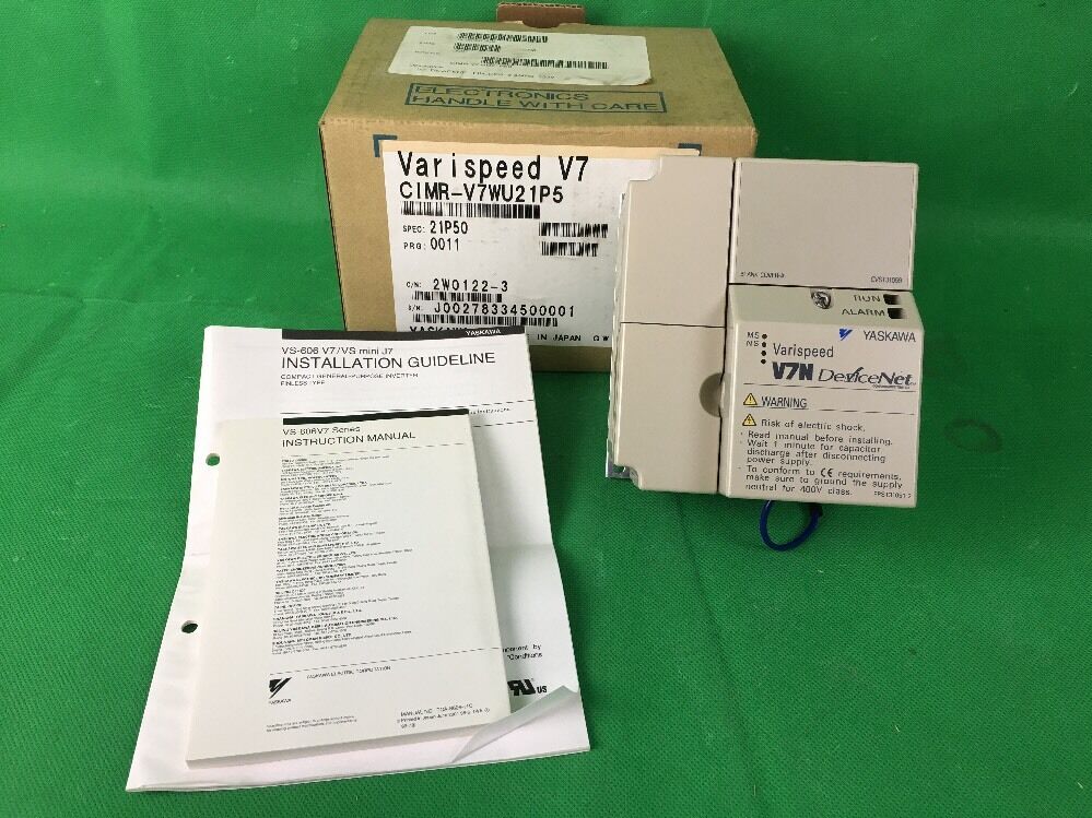 YASKAWA V7N DRIVE CIMR-V7WU21P5 VARISPEED 230V 8A 3HP V7N
