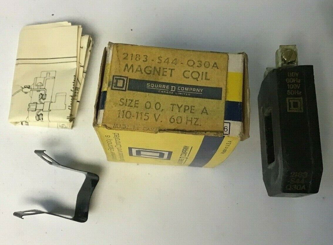 SQUARE D 2183-S44-Q30A MAGNETIC COIL SZ.0 0 TYPE A 110-115V.60HZ