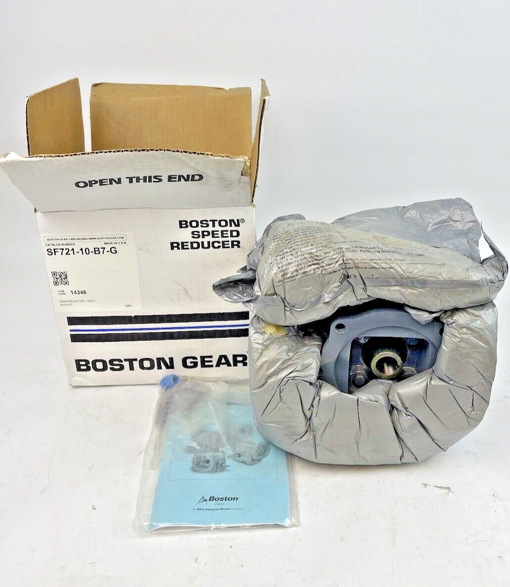 BOSTON GEAR - SF721-10-B7-G - WORM GEAR SPEED REDUCER- 700 SERIES - 14346 - 10:1