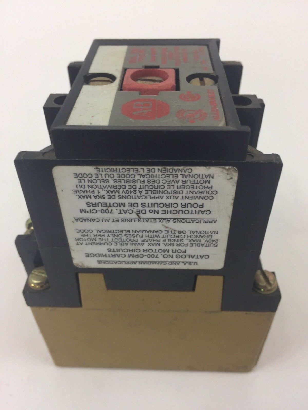 ALLEN BRADLEY 700-PK200A1 AC RELAY SER B 115-120V 60HZ 110V 50HZ COIL