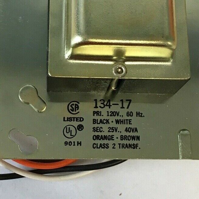 POWERS REGULATOR CO. 134-17 PRI.120V 60HZ SEC. 25V 40VA CLASS 2