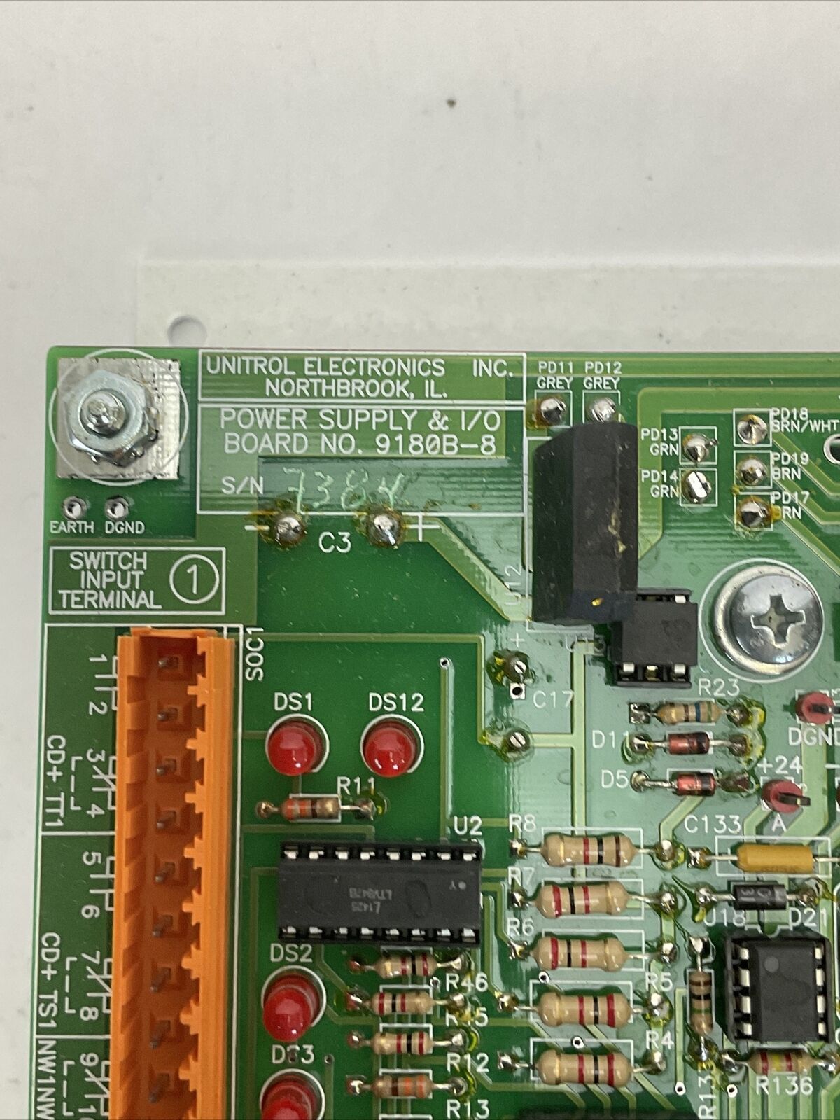 THE UNITROL SOLUTION WELDING CONTROL 9280M-S00 ( 9180B-8 POWER SUPPLY & I/O)