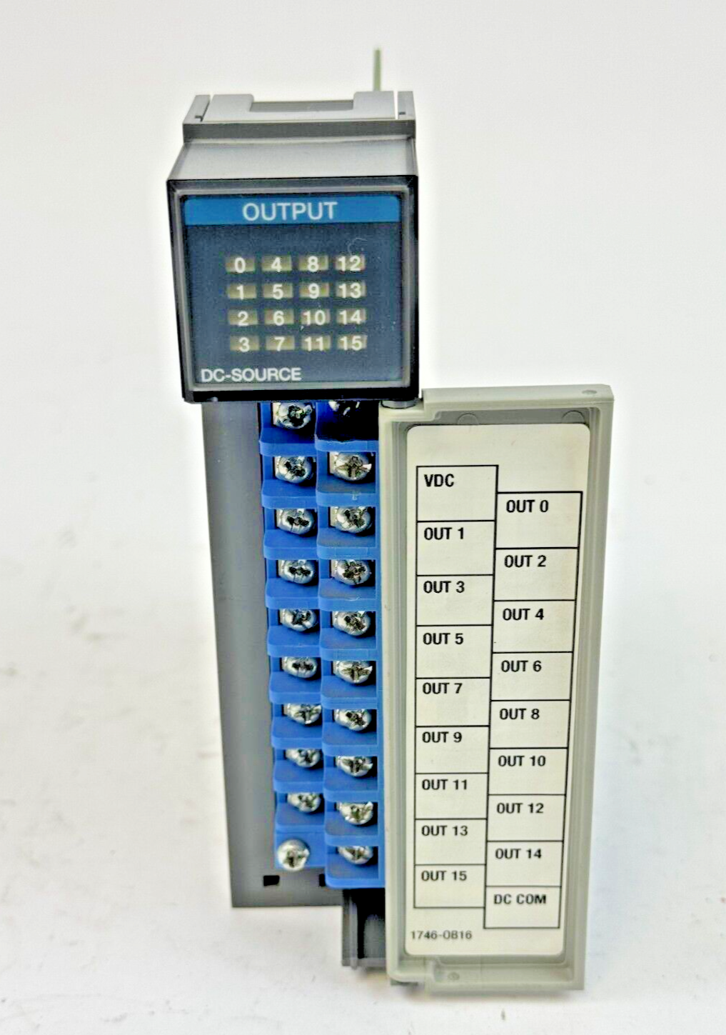 ALLEN-BRADLEY - 1746-OB16 SER. D REV. B - SLC 500 OUTPUT MODULE