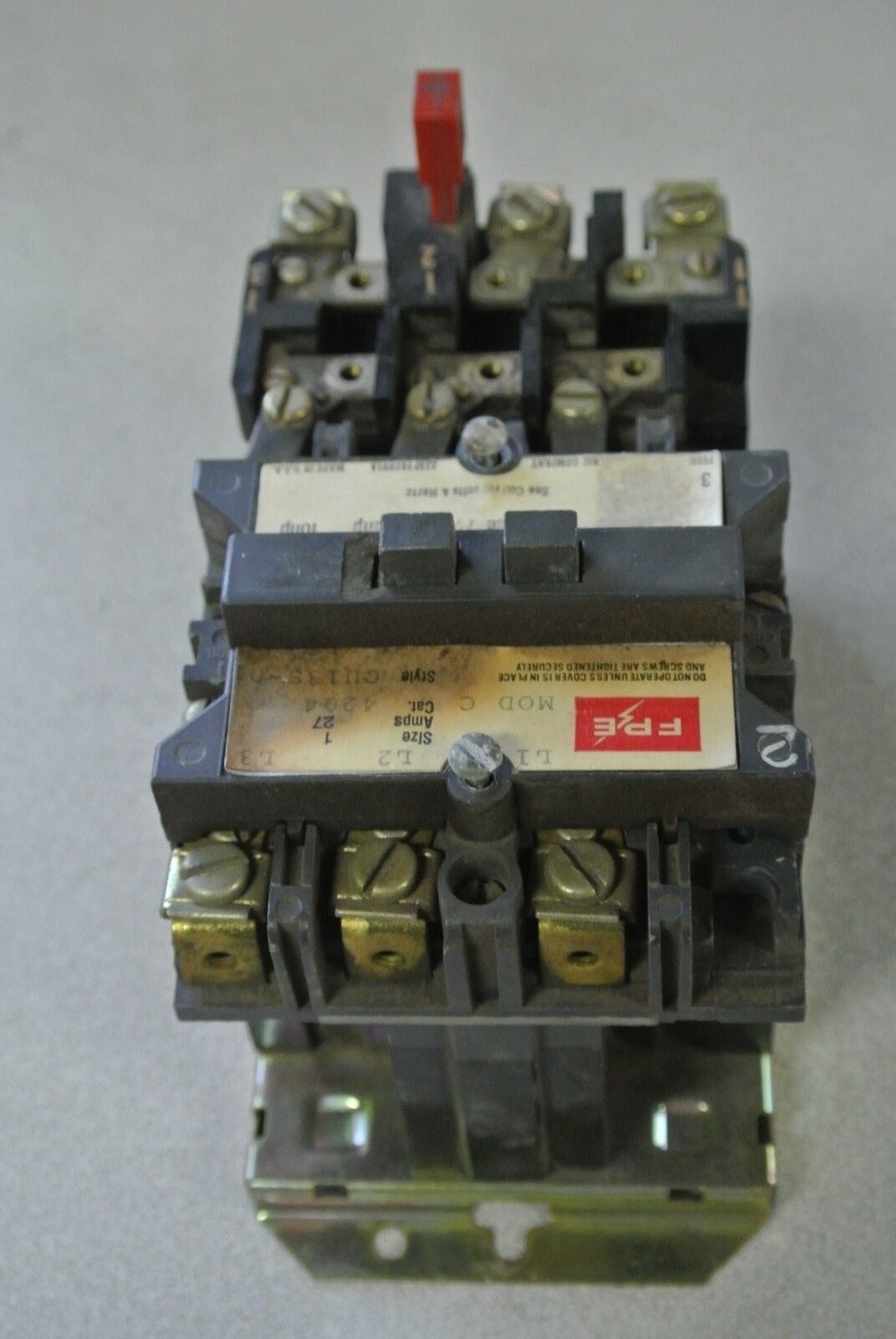 FPE / FEDERAL PACIFIC ELECTRIC 4204 STARTER - MODEL C - 110/115V COIL
