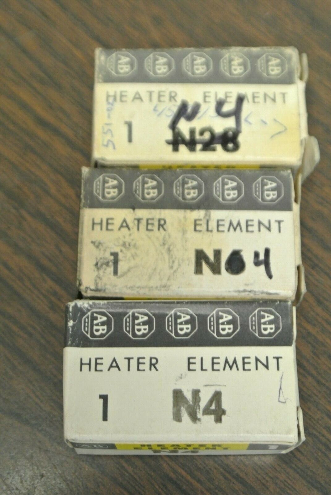 LOT of 3 / ALLEN-BRADLEY N4 THERMAL OVERLOAD HEATER ELEMENTS
