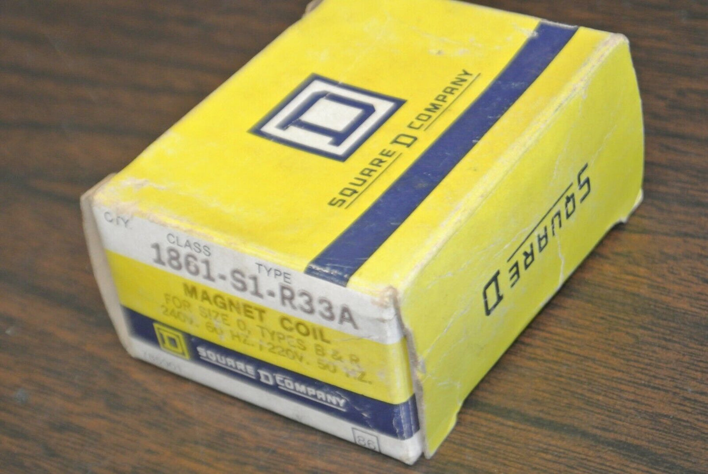 SQUARE D 1861-S1-R33A COIL / 220/240V, 50/60Hz / SIZE 0 TYPE B&R / NEW SURPLUS