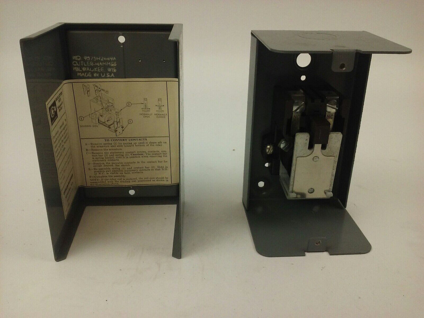 CUTLER HAMMER, 9575H2451, 9575H2442A, AC MAGNETIC RELAY, 16A, 600V, 1 H.P., NEW